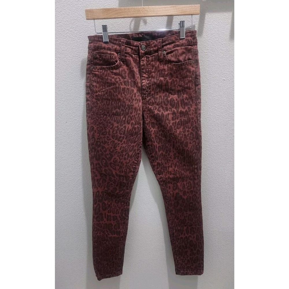 Excellent Joes Size 27 High Rise Skinny Leopard Print Jeans - Picture 10 of 11